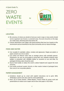 TN Waste Warriors - Zero-Waste Events - A Quick Guide